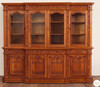 8ft Light Mahogany Resolute Breakfront Bookcase