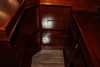 6.5ft Custom Mahogany Stained Glass Corner Canopy Pub Bar