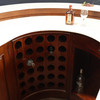 Mahogany U-Shape Marble top Horseshoe Bar