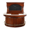 Mahogany U-Shape Marble top Horseshoe Bar