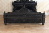 Black Gothic Lion Carved Bed