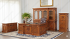 4pc Light Mahogany Presidential Resolute Office Suite