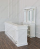 10ft White Corinthian Pub Bar Set w/ Bartender Working Area