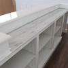 10ft White Corinthian Pub Bar w/ Bartender Working Area