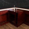15ft Custom Mahogany L-Shape Pub Bar Set (15ft x 87"H)
