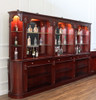 15ft Custom Mahogany L-Shape Pub Bar Set (15ft x 87"H)