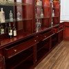 15ft Custom Mahogany L-Shape Pub Bar Set (15ft x 87"H)