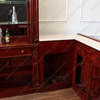 15ft Custom Mahogany L-Shape Pub Bar Set (15ft x 87"H)
