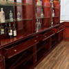 15ft Custom Mahogany L-Shape Pub Bar Set (15ft x 87"H)