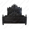 3pc Black Satin Gothic Gargoyle Bedroom Set