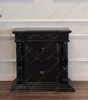 3pc Black Satin Gothic Gargoyle Bedroom Set