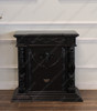 3pc Black Satin Gothic Gargoyle Bedroom Set