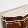 Louis XVI Marquetry Sideboard w/ Calacatta Oro Marble Top
