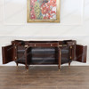 Louis XVI Marquetry Sideboard w/ Calacatta Oro Marble Top