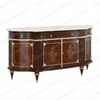 Louis XVI Marquetry Sideboard w/ Calacatta Oro Marble Top
