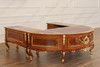 Large Marquetry Inlay U-Shape Desk