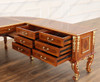 Large Marquetry Inlay U-Shape Desk