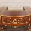 Large Marquetry Inlay U-Shape Desk