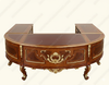 Large Marquetry Inlay U-Shape Desk