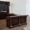 Large Customized Mahogany Blackburn Pub Bar Set