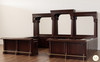 Large Custom Mahogany Wraparound Pub Bar