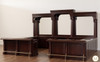 Large Custom Mahogany Wraparound Pub Bar