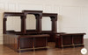 Large Custom Mahogany Wraparound Pub Bar