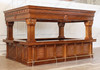 15ft Large Ornate  Heavily Carved Canopy Pub Bar