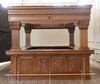 15ft Custom Mahogany Ornate Carved Canopy Pub Bar