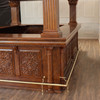 15ft Custom Mahogany Ornate Carved Canopy Pub Bar