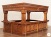 15ft Large Ornate  Heavily Carved Canopy Pub Bar