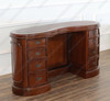 Mahogany Executive Kidney Shape Desk (57W x 20D)