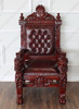 Genuine Leather Church Bishop's Chair w/ Custom Inscription