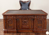6ft Mahogany Resolute Desk w/ Leather Top (72" X 36")