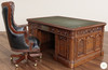 6ft Mahogany Resolute Desk w/ Leather Top (72" X 36")