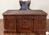 6ft Mahogany Resolute Desk w/ Leather Top (72" X 36")