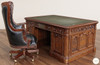 6ft Mahogany Resolute Desk w/ Leather Top (72" X 36")