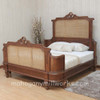 Antoinette Bed with Wicker Panel