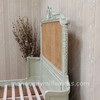 Antoinette Bed with Wicker Panels