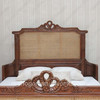Antoinette Bed with Wicker Panels
