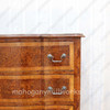PU Mahogany Italian 3 Drawers Chest w/ PU Finish