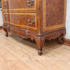 PU Mahogany Italian 3 Drawers Chest w/ PU Finish