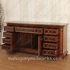 9 Drawer Sideboard With Crotch Mahogany Inlay