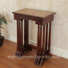 Set of 3 Nesting Tables w/ Inlay