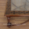 Square Oyster Glass Top Coffee Table