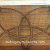 Square Oyster Glass Top Coffee Table