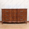 French Mappa Burl Inlay Sideboard
