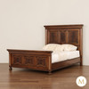 Ambassador Bed w/ Crotch Mahogany Inlay