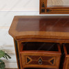 Egyptian Mappa Burl Floral Marquetry Inlay Dresser w/ Mirror
