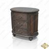 Charcoal Safari 3 Drawer Nightstand
